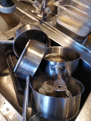 Heated Kitchen Stainless Steel Soak Tank 258L 2KW For Cleaning / Degreasing